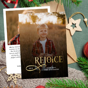 Rejoice Christian Religious Merry Christmas Photo