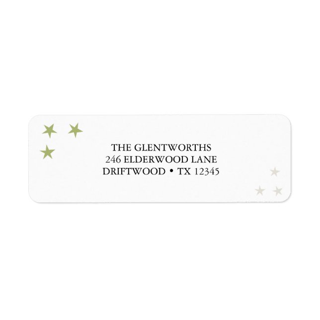 Rejoice Christmas Return Address Label (Front)