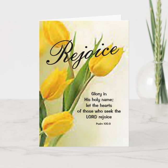 “Rejoice” Easter Greeting Card (Front)