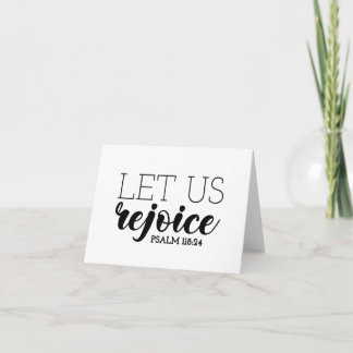 Rejoice Gospel Graphics Scripture Art Christian  Card