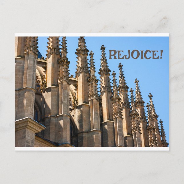 Rejoice Greetings Christian Faith based card (Front)