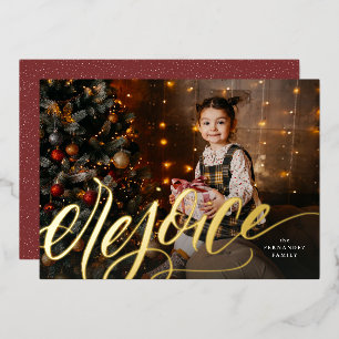 Rejoice handlettered script religious Christmas