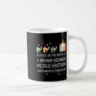 Rejoice In The Birth Of A Brown Skinned Christian Coffee Mug