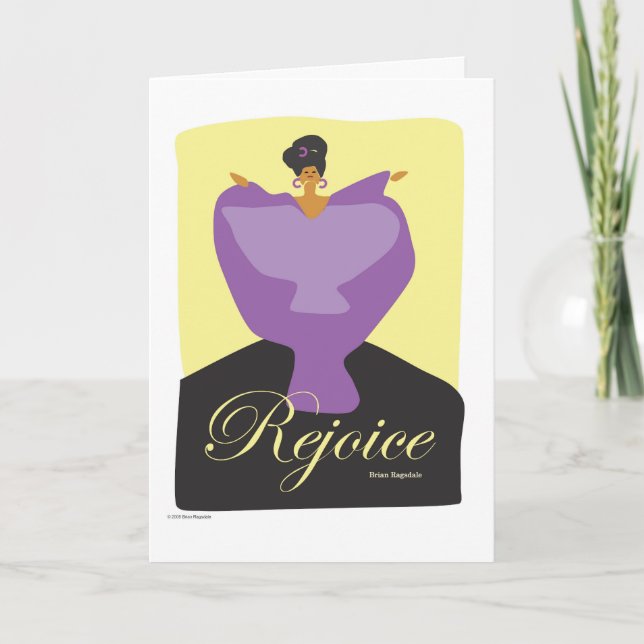 Rejoice | Inspirational Greeting Card | Messages o (Front)
