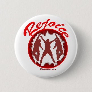 Rejoice - Philippians 4.4 6 Cm Round Badge