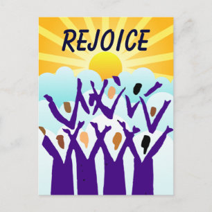 Rejoice postcard
