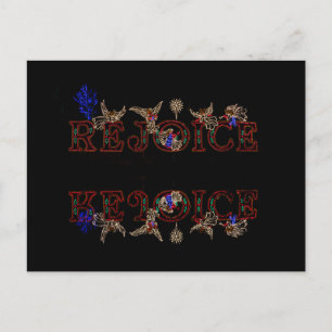 Rejoice Reflections Christmas Postcard