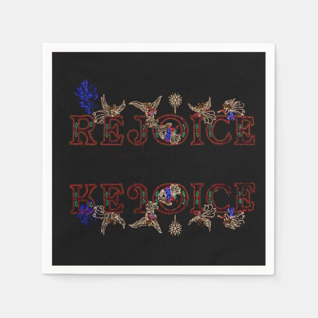 Rejoice Reflections Napkin (Front)