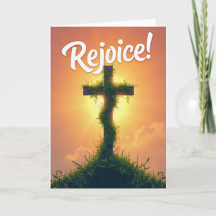 Rejoice Scene Greeting Card