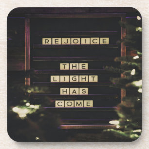 Rejoice The Light Has Come Isaiah 60 Bible Verse Coaster