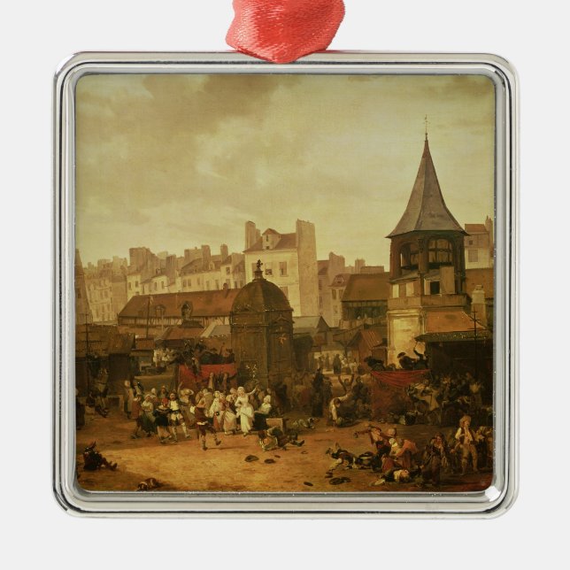 Rejoicing at Les Halles Metal Tree Decoration (Front)