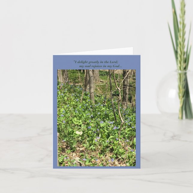 Rejoicing Bluebells Card (Front)