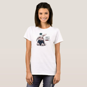 Relatable Anxiety Loading Cute Sad Bunny T-Shirt