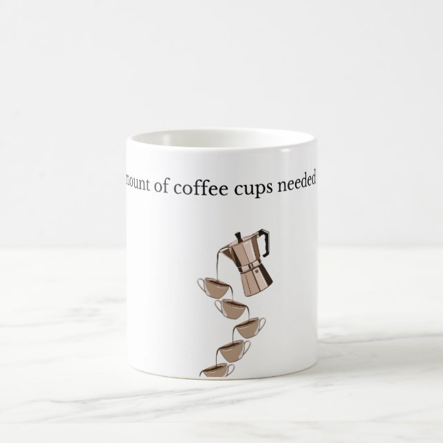 Relatable Coffee Mug for Coffee Lovers (Center)