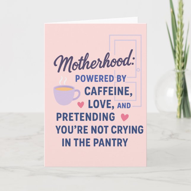 Relatable Mum Life Mother’s Day Card (Front)
