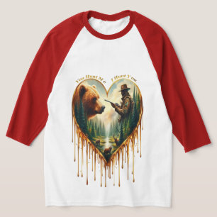 Relationship Between Hunter grizzly Bear and Deer T-Shirt