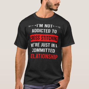 Relationship Cross Stitching T-Shirt