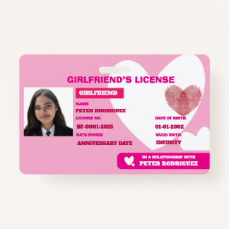 Relationship License Card ID Badge