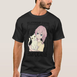 Relationship Status Complicated Cat Cat Owner Ani T-Shirt