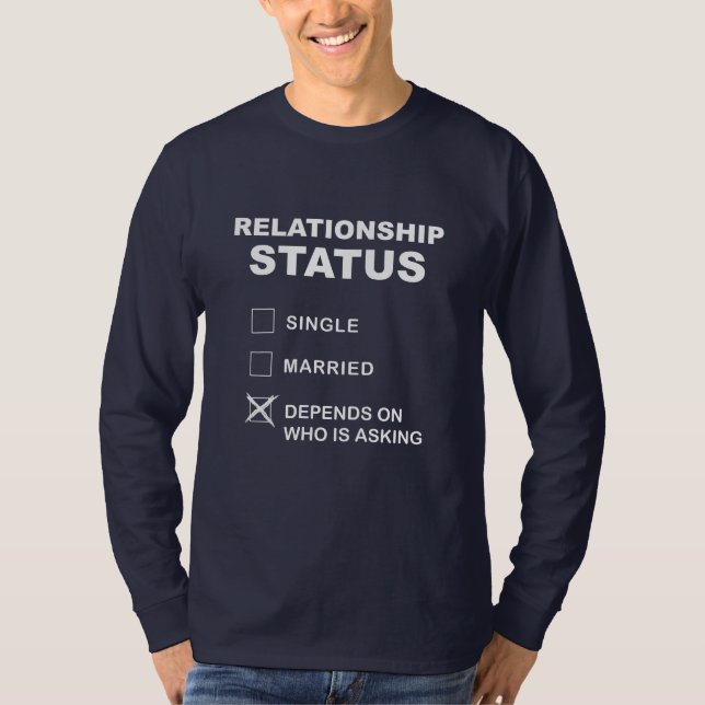 Relationship Status: Funny nerd gift T-Shirt (Front)