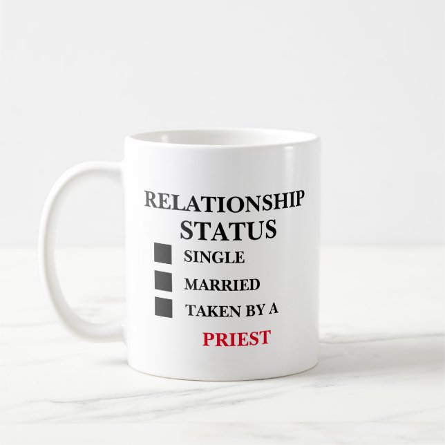 Relationship Status Priest  Coffee Mug (Left)