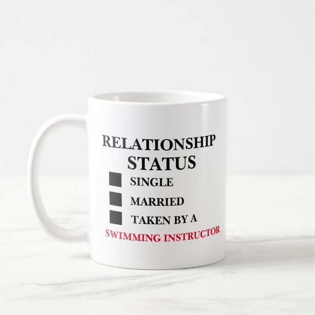 Relationship Status Swimming Instructor  Coffee Mug (Left)