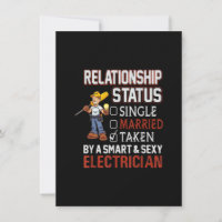 relationship status - taken by an electrician gift