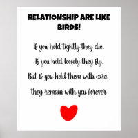 Relationships are like birds love