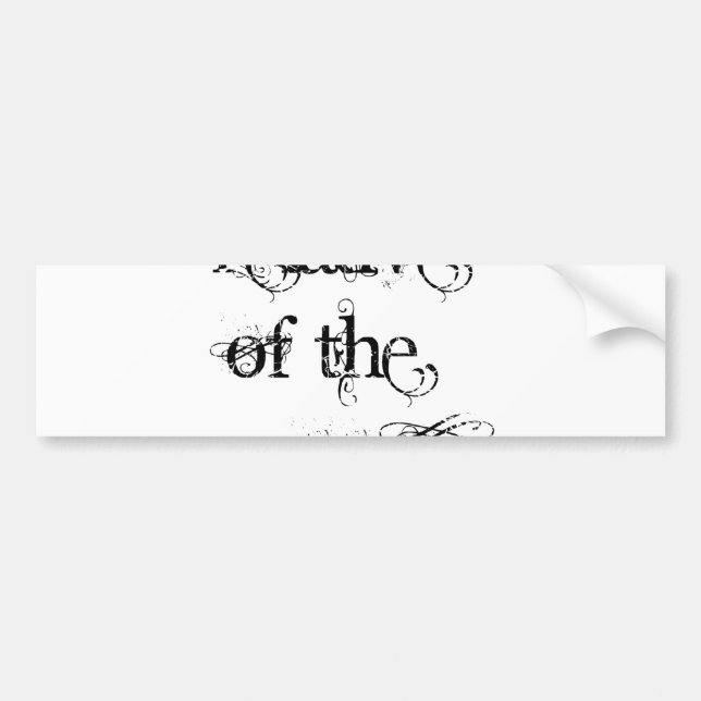 Relative of the Groom Bumper Sticker (Front)
