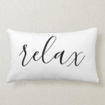 Relax black white minimal design lumbar cushion<br><div class="desc">Relax black white minimal design. You are welcome to visit my store for more beautiful products, </div>
