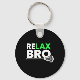 Relax Bro Lacrosse 1 Key Ring