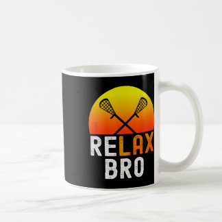 Relax Bro Stick Funny Lacrosse Player Game  Coffee Mug