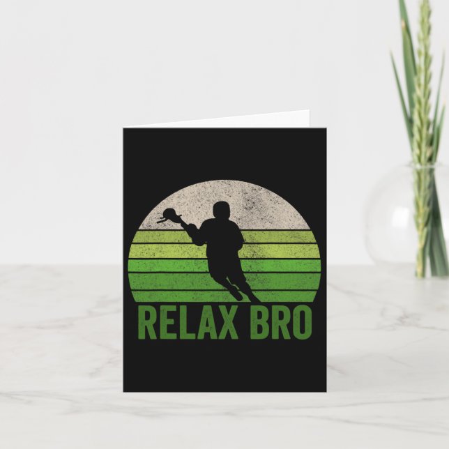 Relax Bro T Shirt  Card (Front)