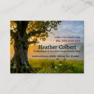 Relax Calm Care Professional Business Card