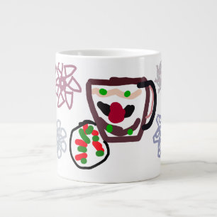 Relax Christmas cookie and coffee Large Coffee Mug