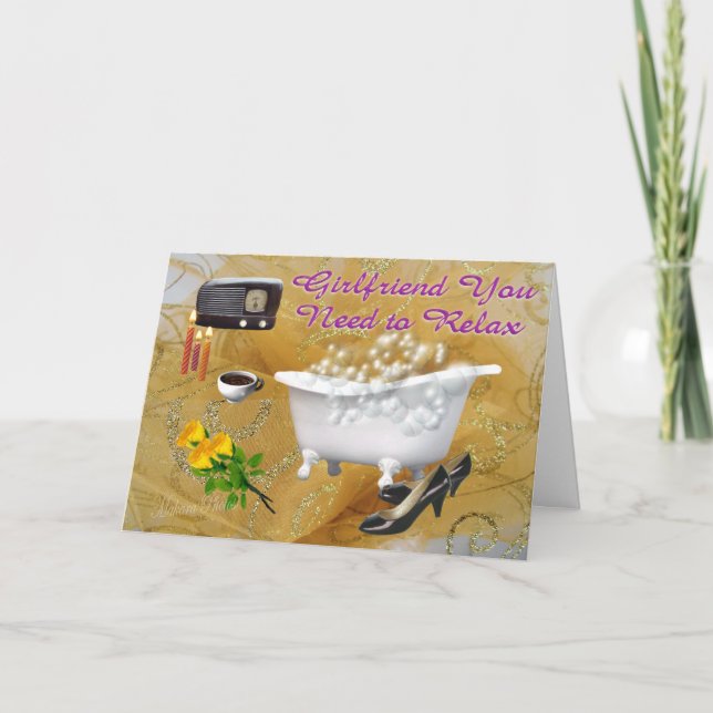 Relax- customise card (Front)