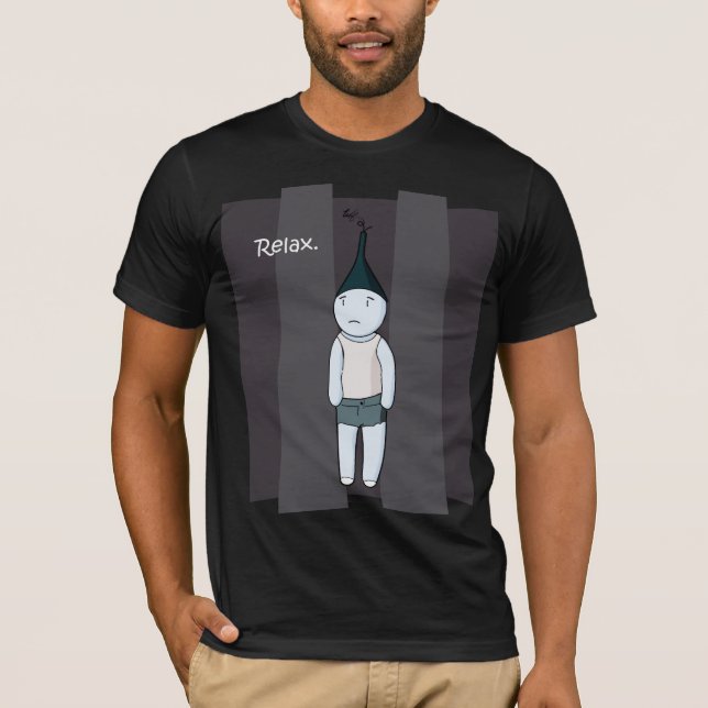 Relax, dark coloured T-Shirt (Front)