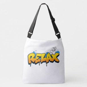 Relax Graffiti Street Art - Shaka Hang Loose Hand Crossbody Bag