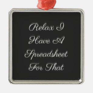 Relax I Have A Spreadsheet For That Metal Tree Decoration