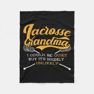 Relax I Love Lacrosse Grandma Saying Lax Is Life G Fleece Blanket