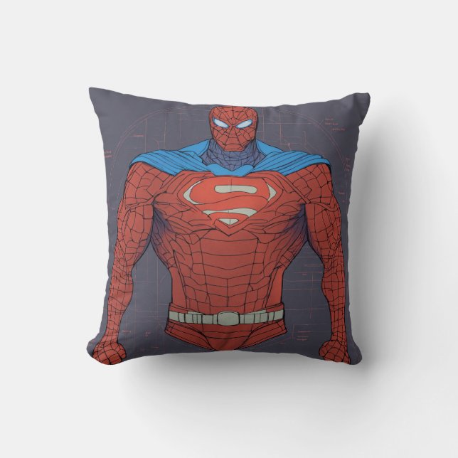 "Relax in the Web of Heroism" Cushion (Front)