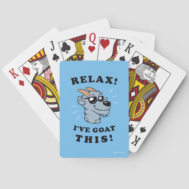 Relax! I've Goat This Playing Cards (Back)