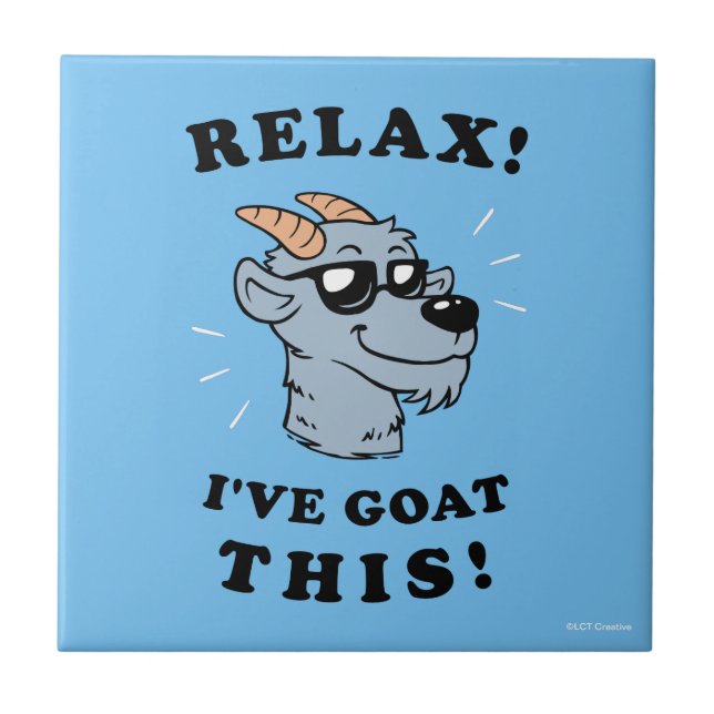 Relax! I've Goat This Tile (Front)