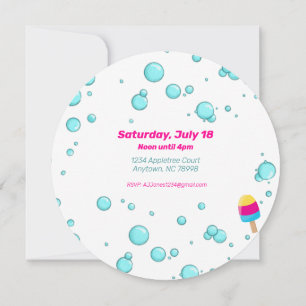 Relax Join Us for a Pool Party Customisable Invite