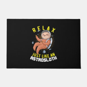 Relax Just Like An Astronaut Sloth Doormat