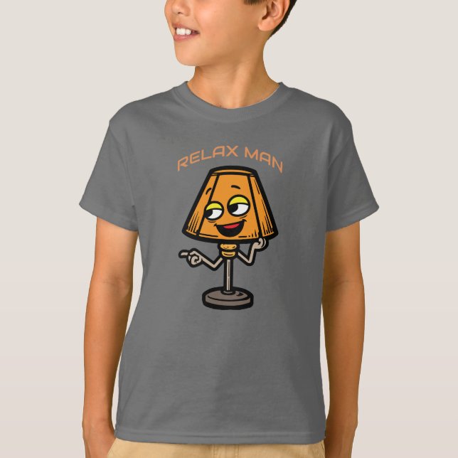 Relax Lamp Cartoon T-Shirt (Front)