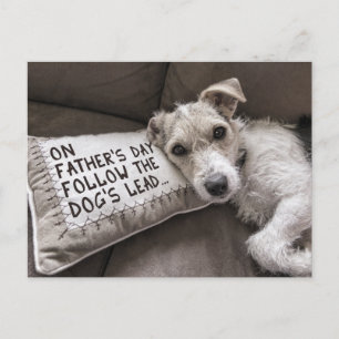 Relax Like the Dog Father's Day Postcard