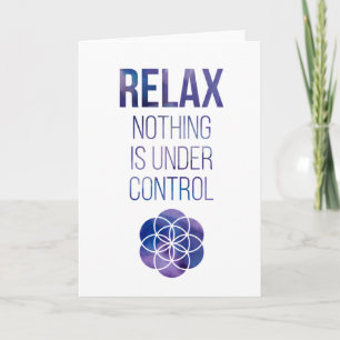 Relax Mindfulness Buddha Quote Card