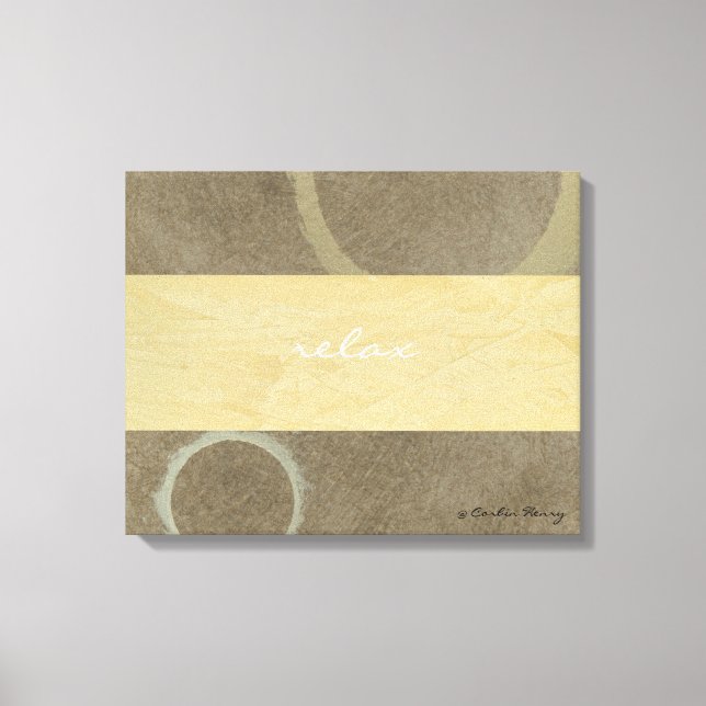 Relax Modern Art Canvas Print (Front)