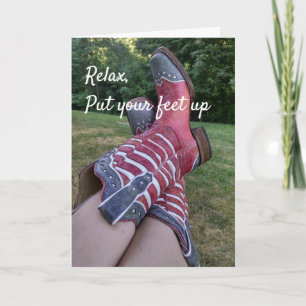 Relax Put Your Feet Up Card